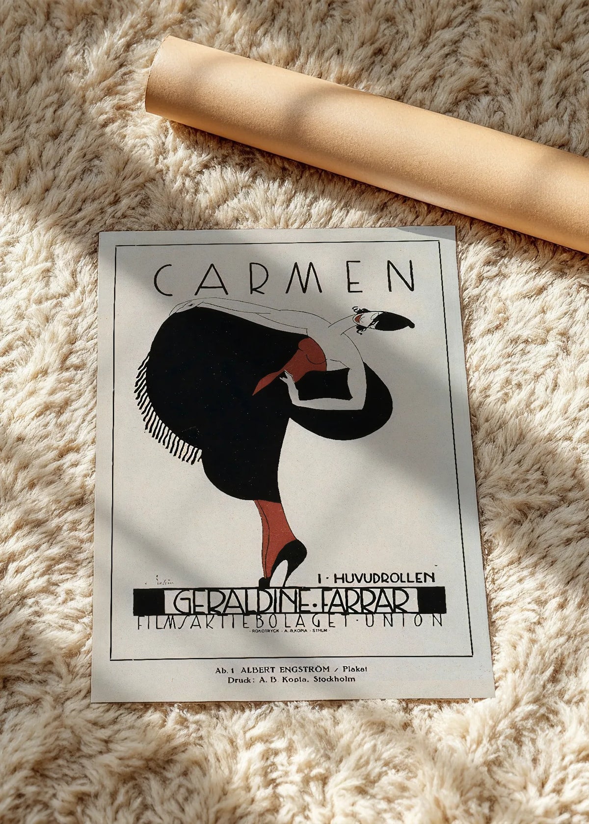 Carmen, filmski plakat iz 1918., poster bez rama