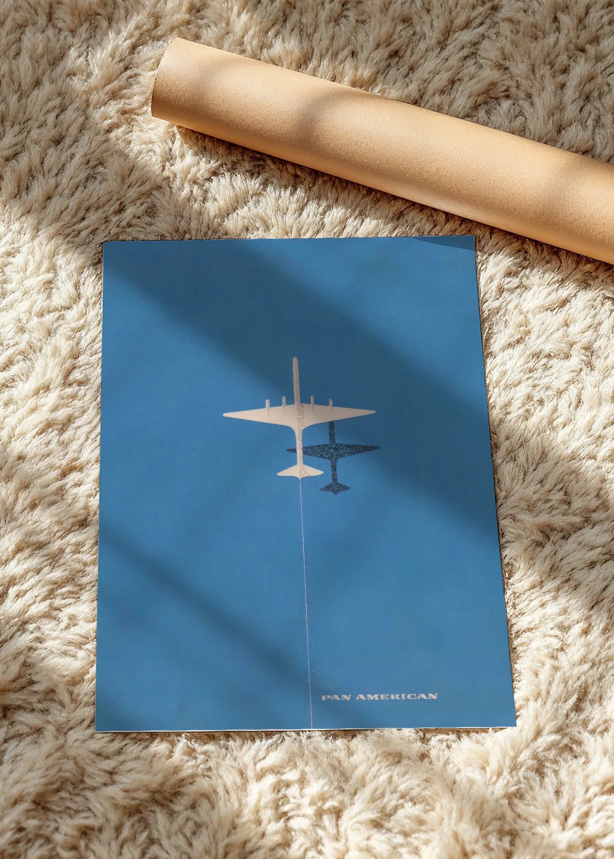 Pan American, mlaznjak i senka, poster bez rama