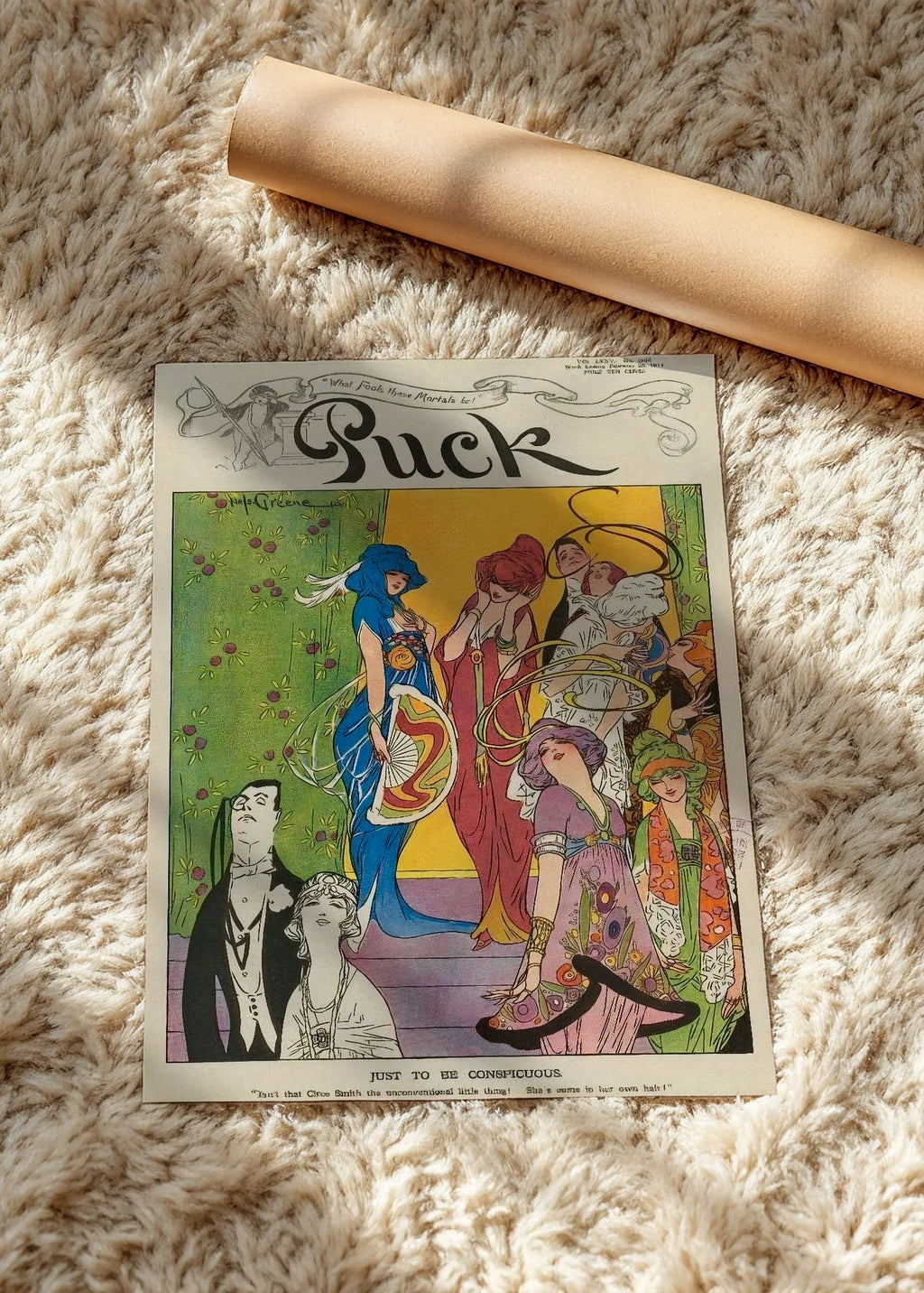 Naslovnica magazina Puck, 1914, poster bez rama