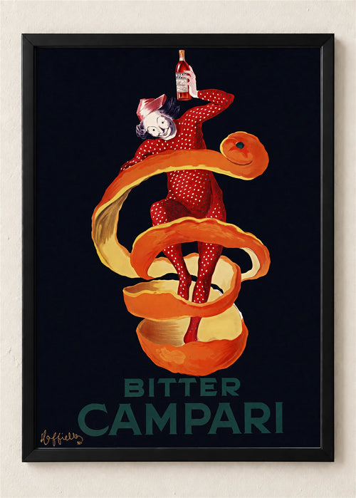 Bitter Campari, poster u crnom ramu