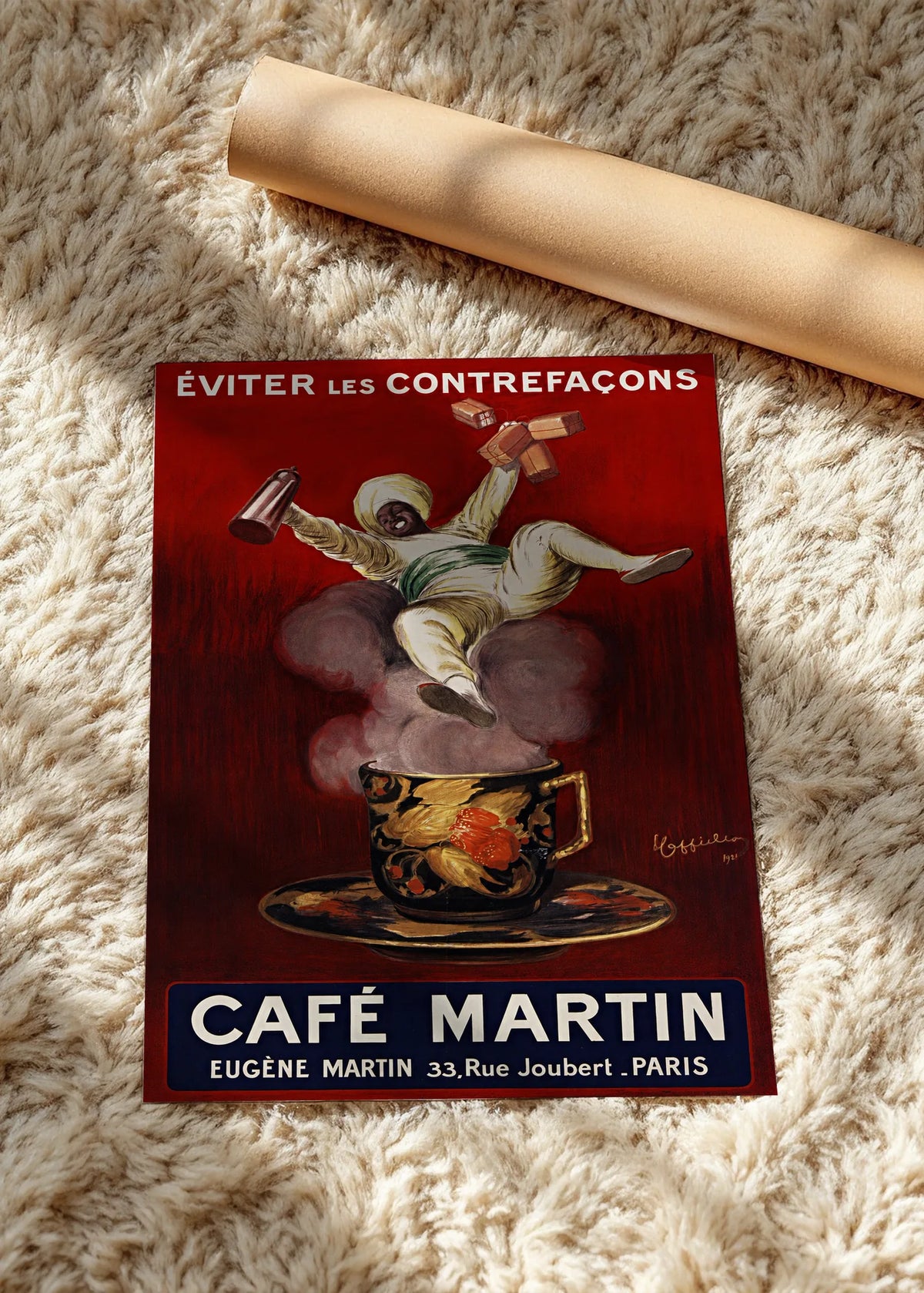 Café Martin, poster bez rama