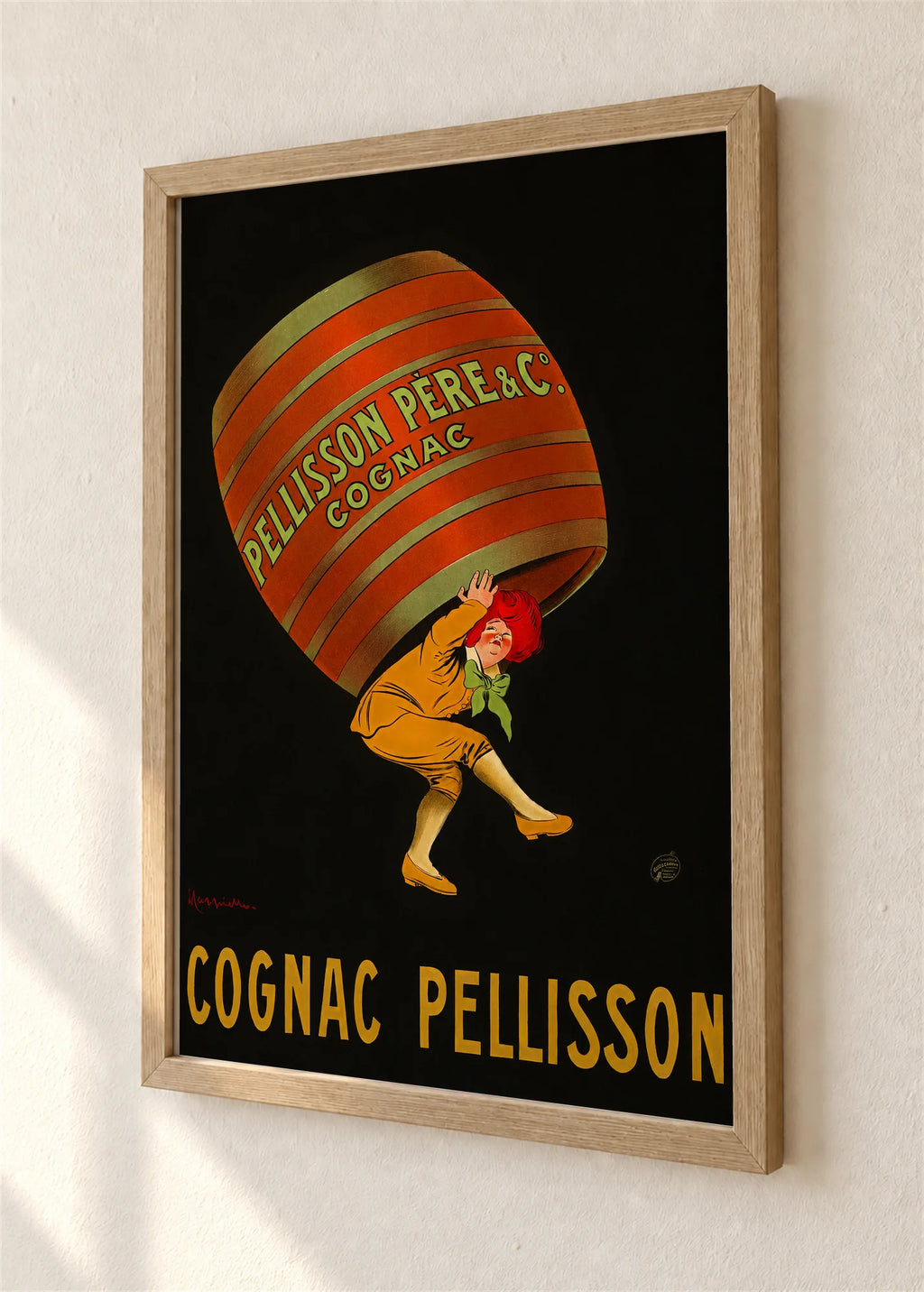 Cognac Pellisson, braon ram, detalj