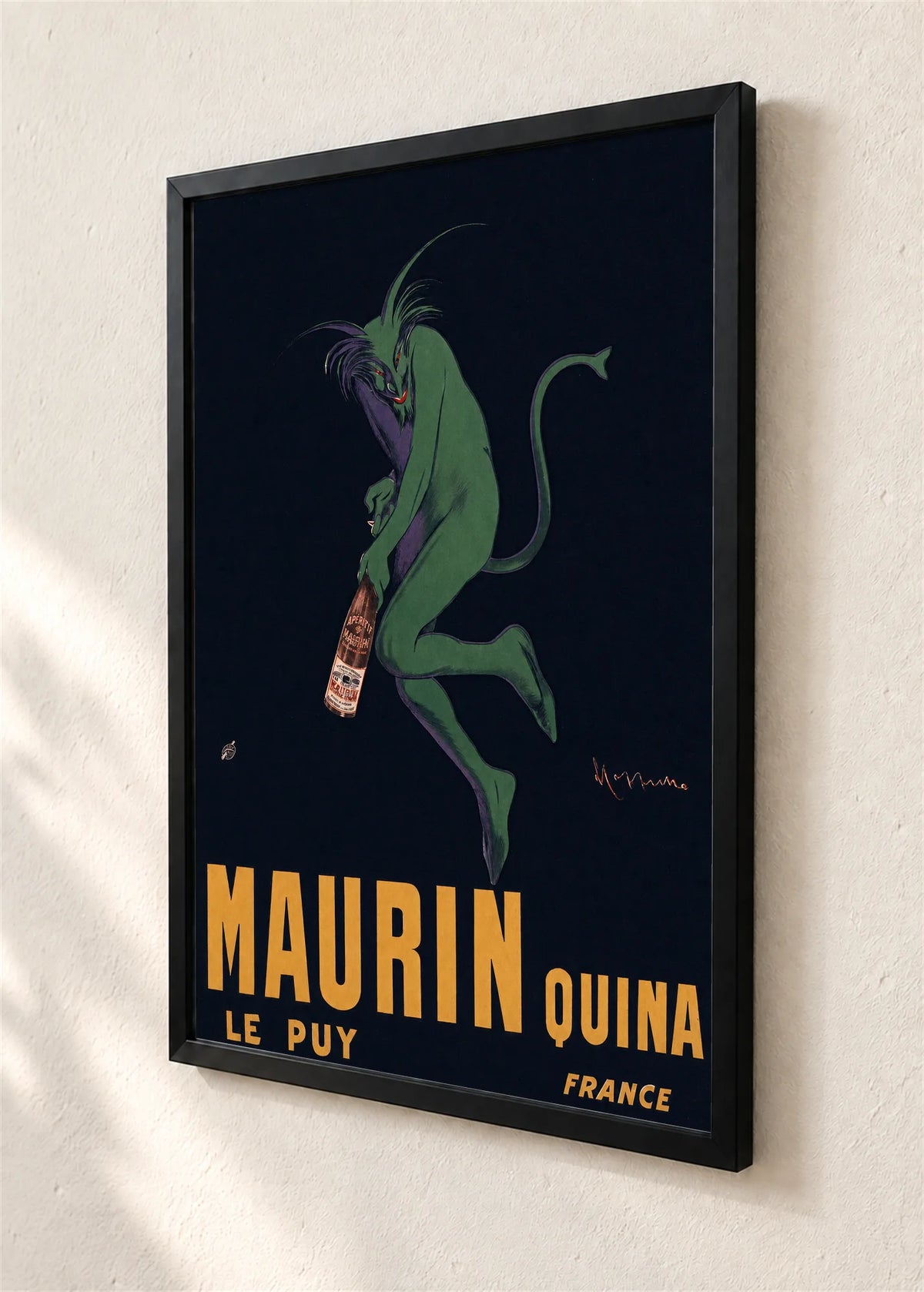 Maurin Quina, crni ram, detalj