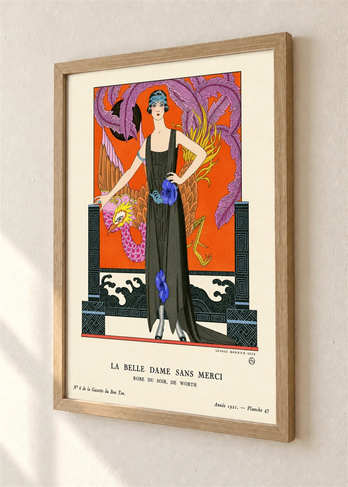 La belle dame sans merci, braon ram, detalj