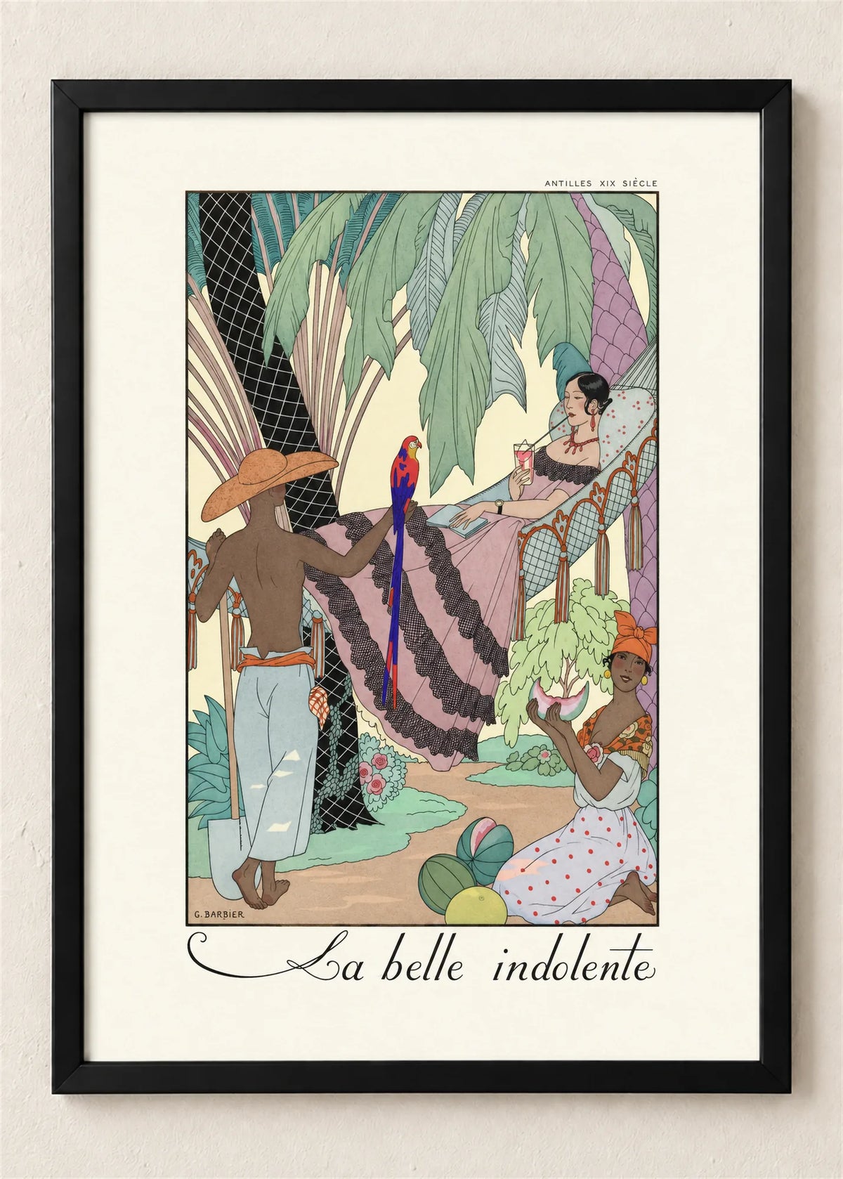 La belle indolente, poster u crnom ramu