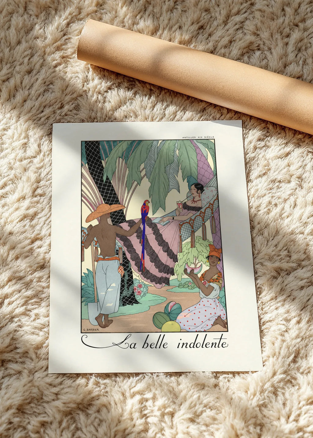 La belle indolente, poster bez rama