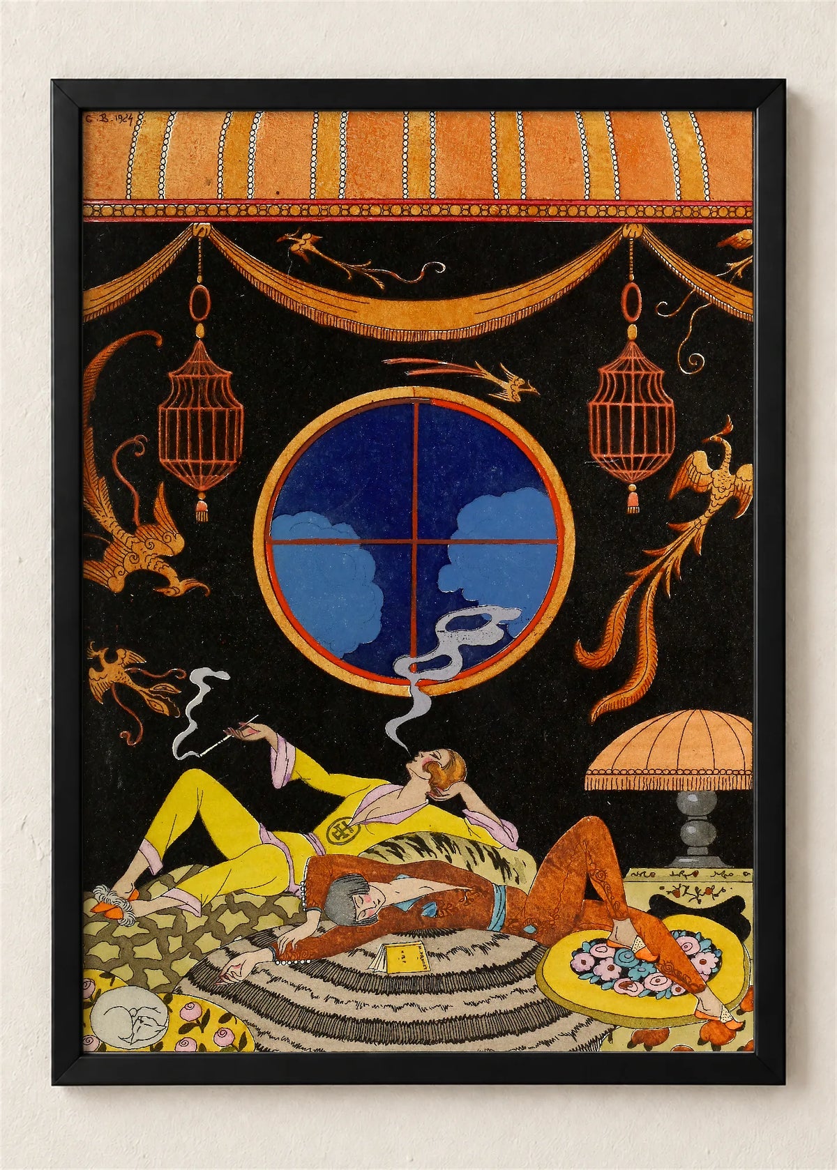 Fumée d'Opium, poster u crnom ramu