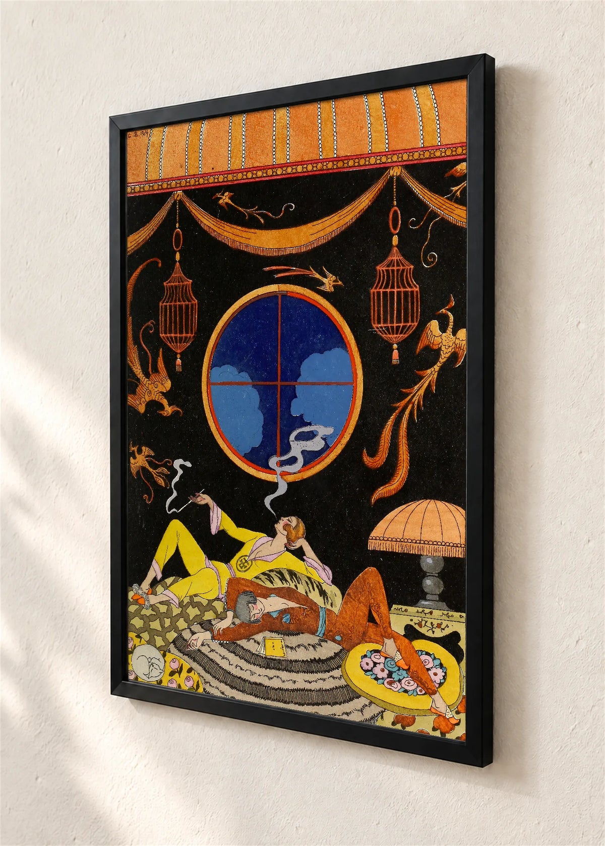 Fumée d'Opium, crni ram, detalj