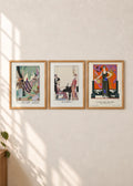 Georges Barbier: set od 3 postera, ceo set u braon ramovima