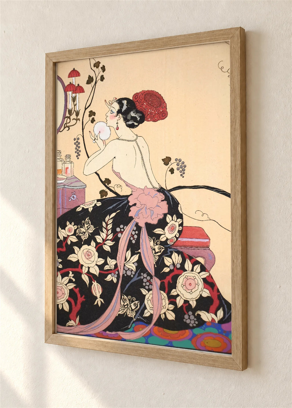 Le Bonheur du Jour, braon ram, detalj