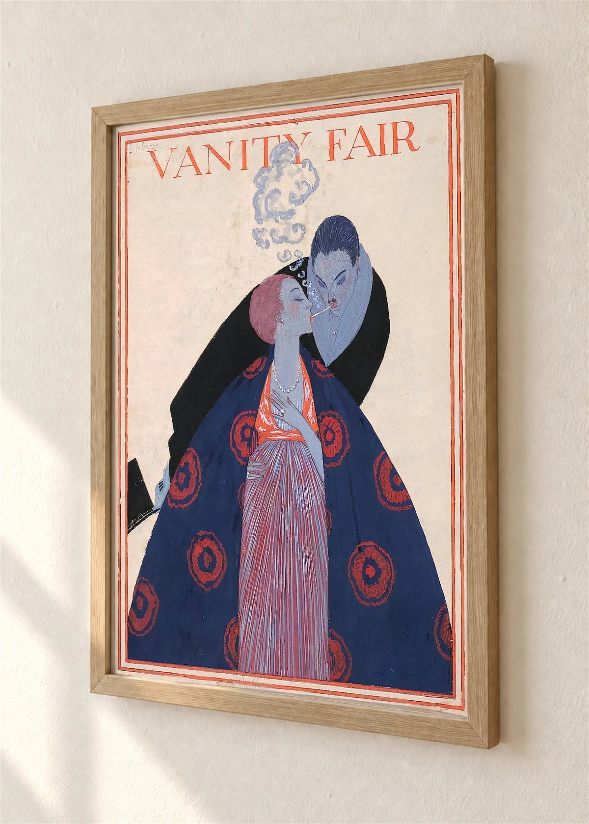 Vanity Fair, naslovnica iz 1919., braon ram, detalj