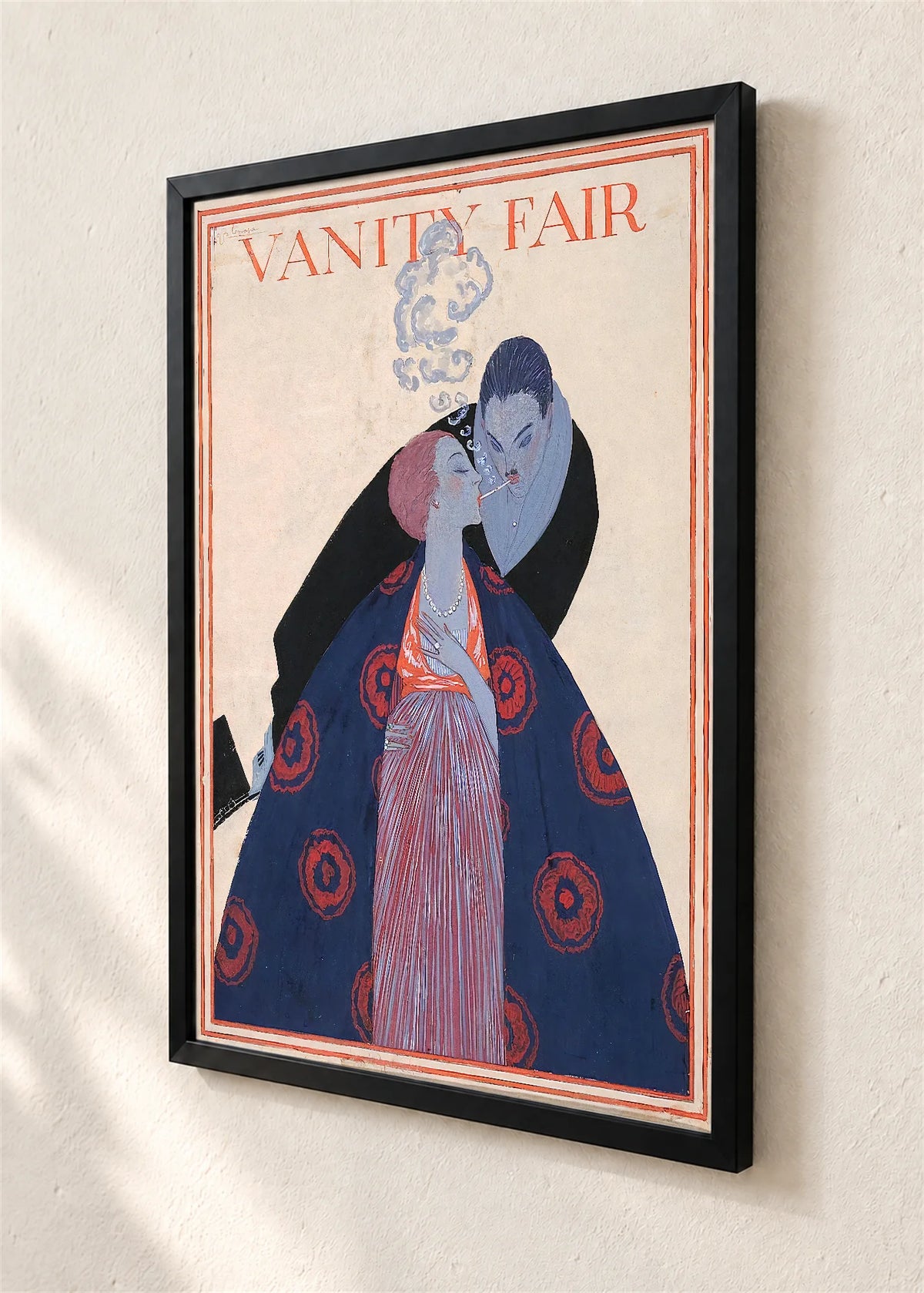 Vanity Fair, naslovnica iz 1919., crni ram, detalj