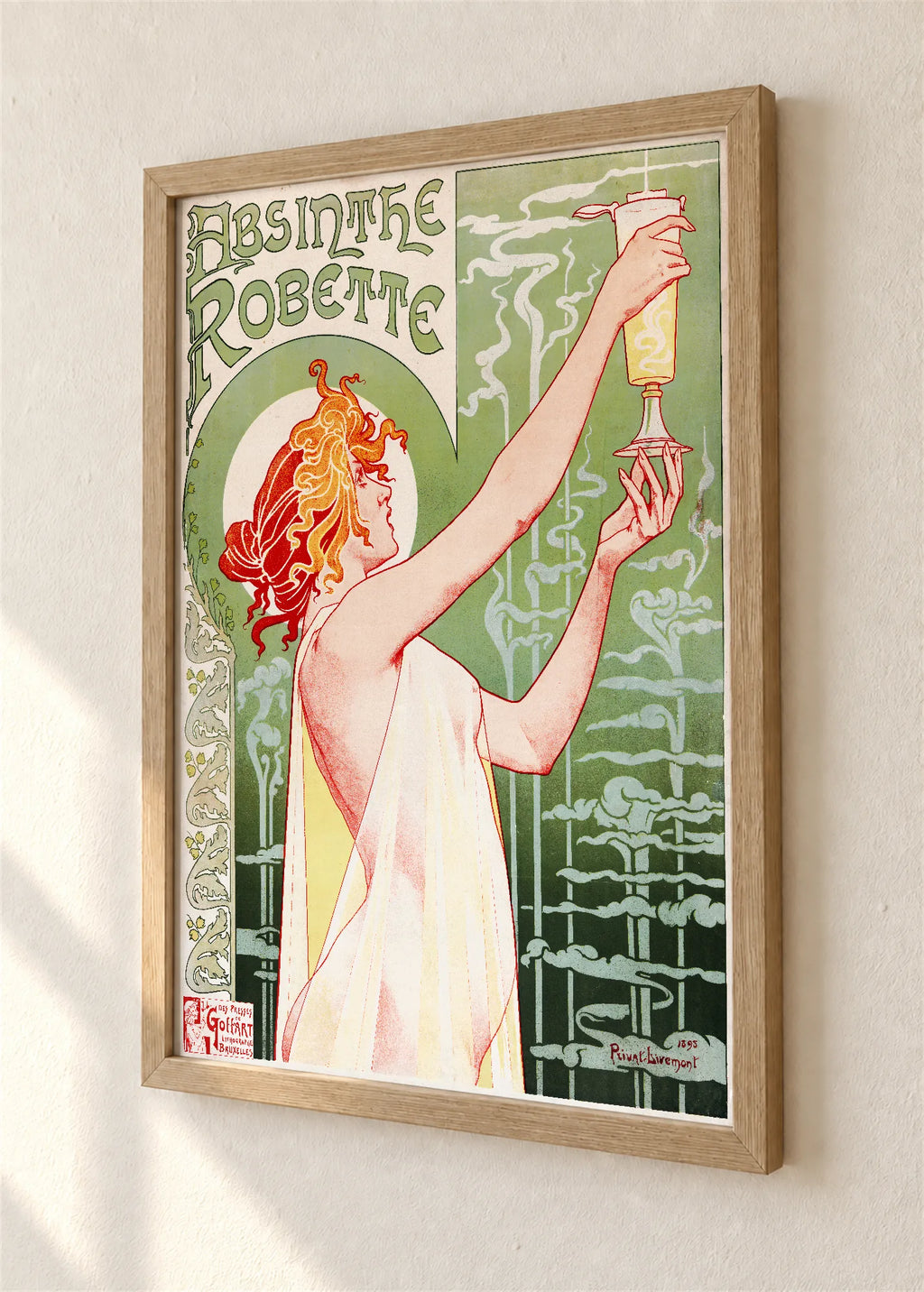 Absinthe Robette, braon ram, detalj