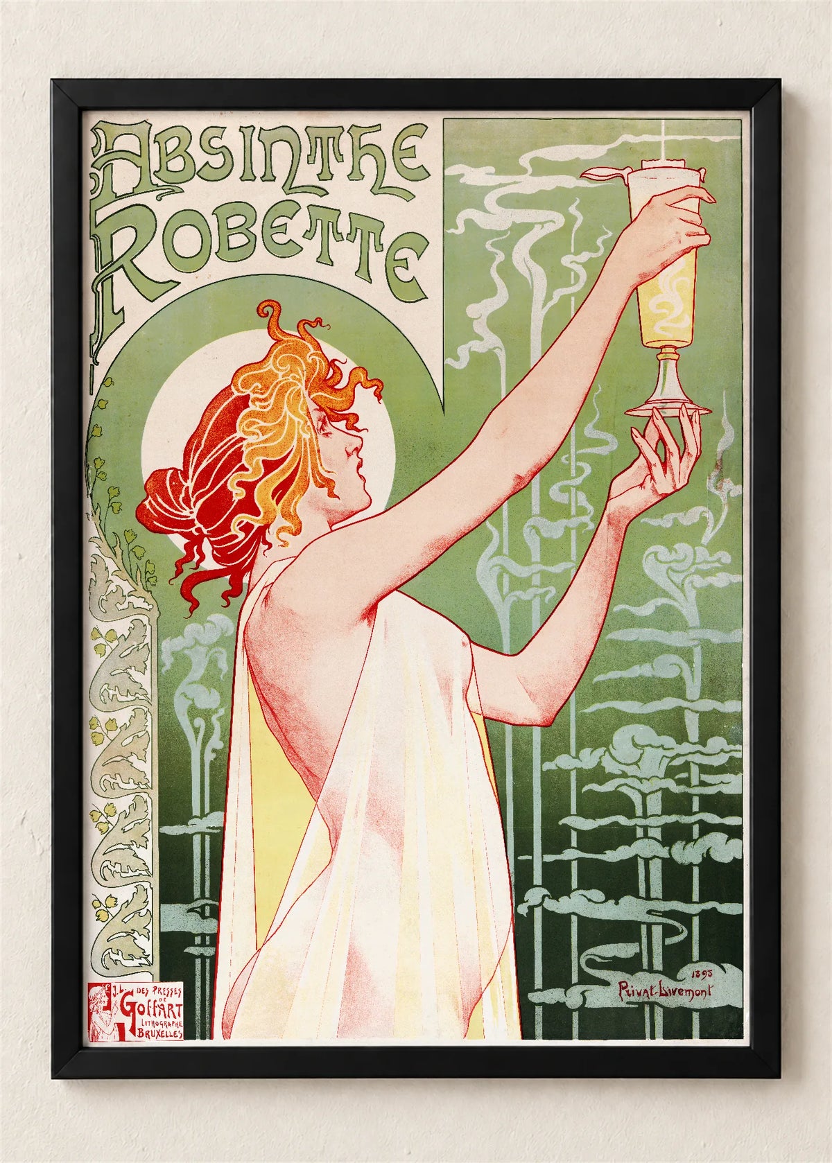 Absinthe Robette, poster u crnom ramu