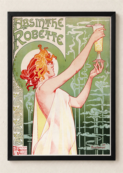 Absinthe Robette, poster u crnom ramu