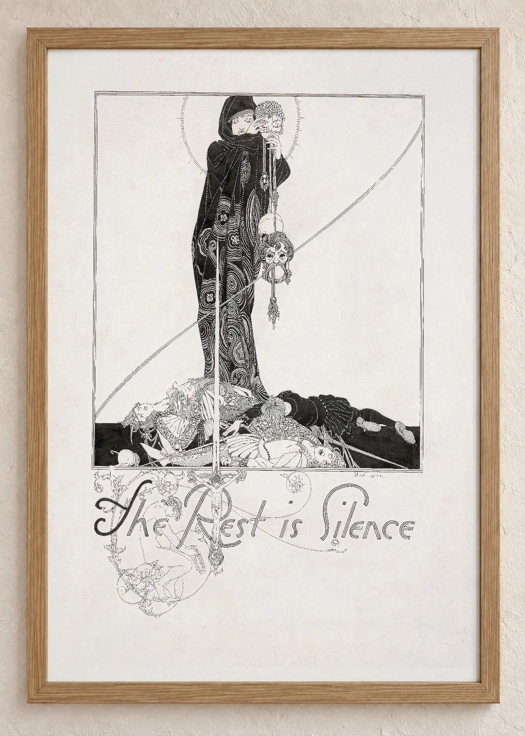 John Austen: Hamlet, set od 3 postera, The Rest is Silence, u braon ramu