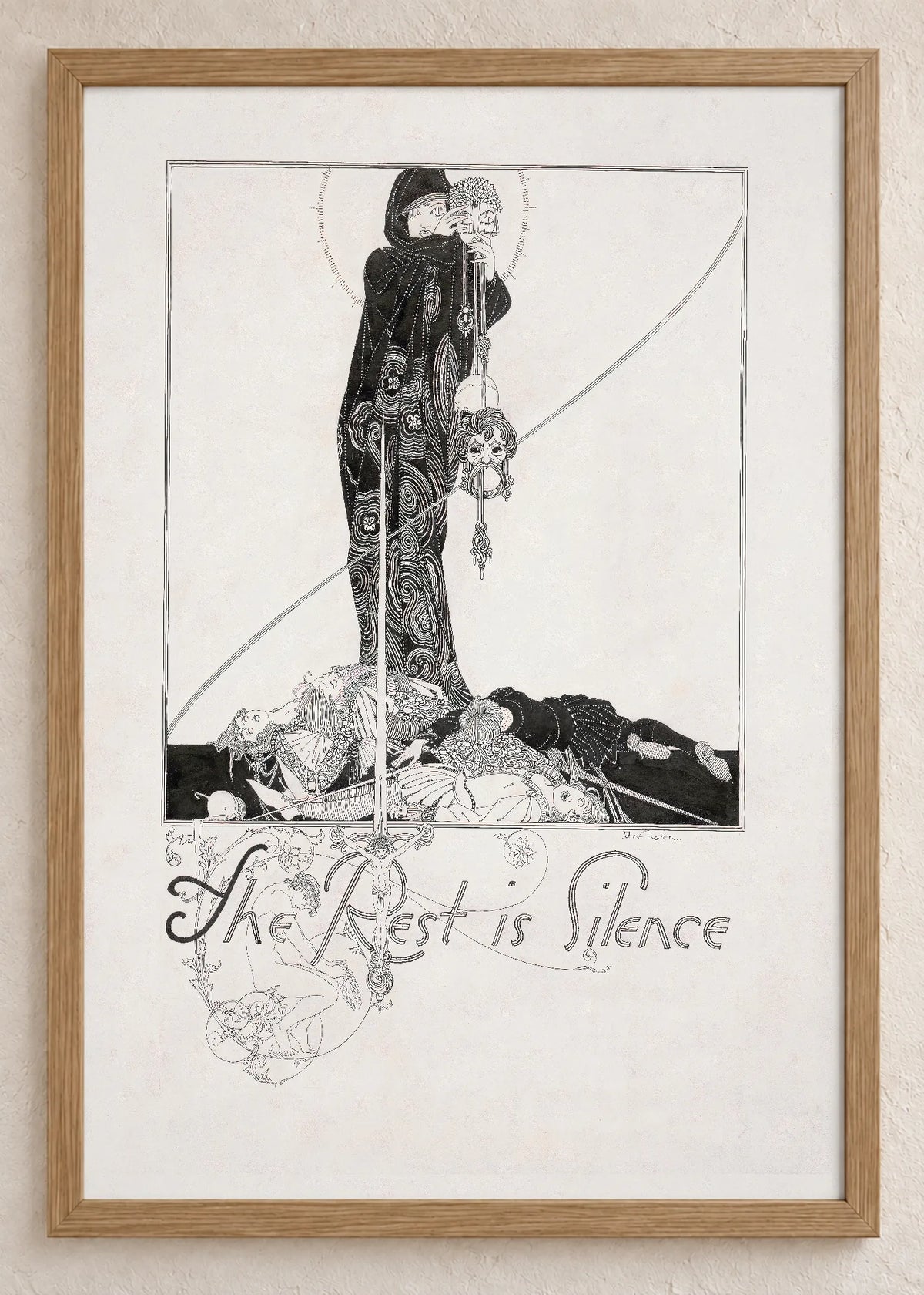 John Austen: Hamlet, set od 3 postera, The Rest is Silence, u braon ramu