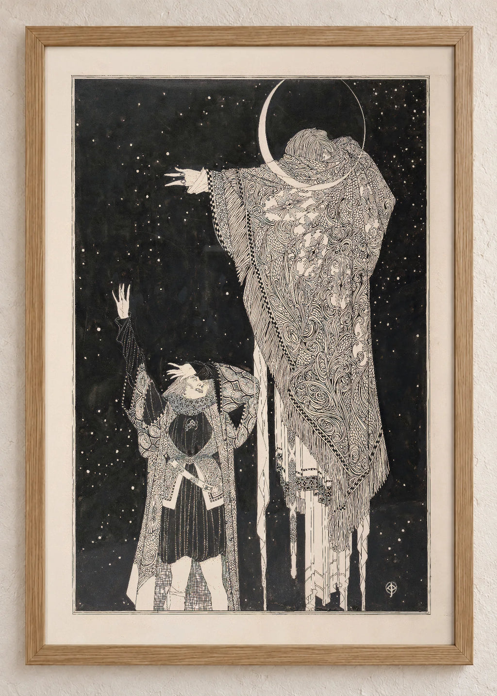 John Austen: Hamlet, set od 3 postera, Hamlet and the Ghost, u braon ramu