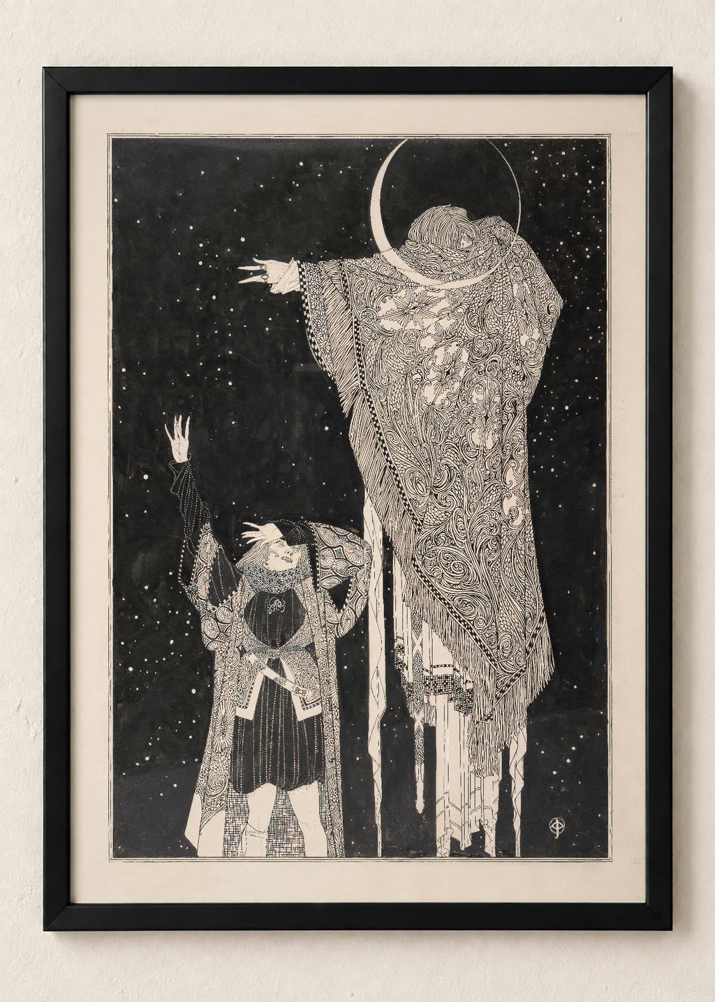 John Austen: Hamlet, set od 3 postera, Hamlet and the Ghost, u crnim ramu