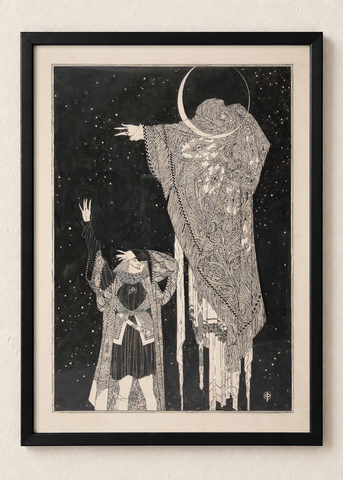 John Austen: Hamlet, set od 3 postera, Hamlet and the Ghost, u crnim ramu