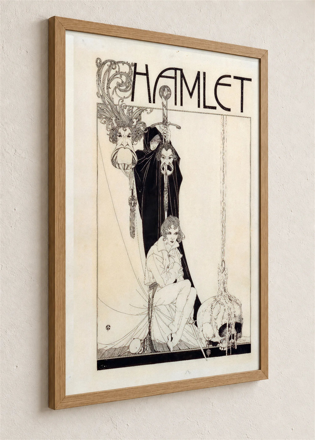 Hamlet, naslovna strana, braon ram iz ugla
