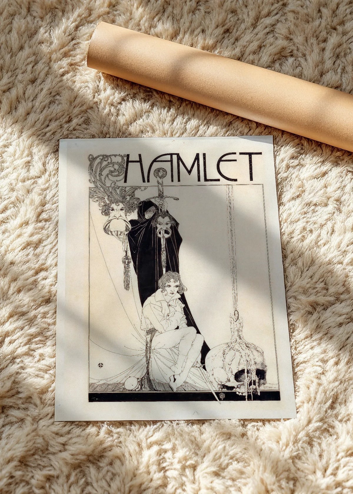 Hamlet, naslovna strana, poster bez rama