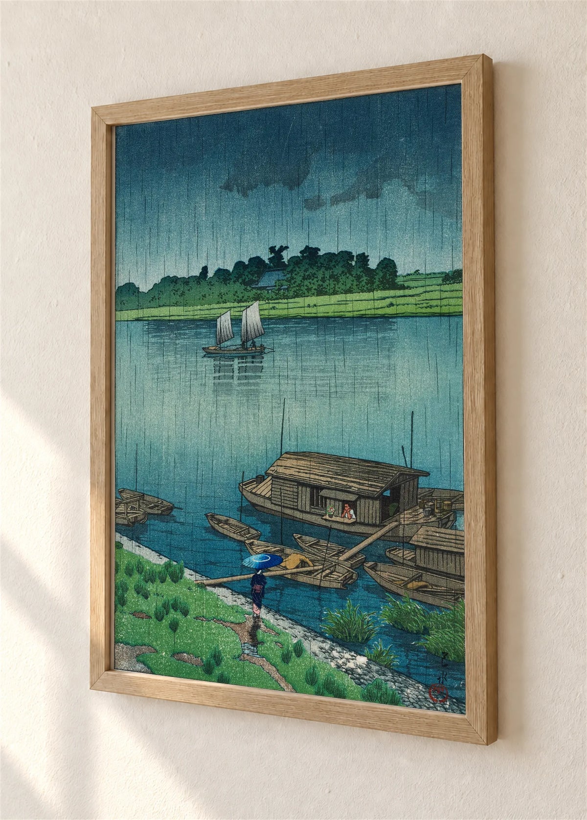 Rana letnja kiša na Arakavi, braon ram, detalj