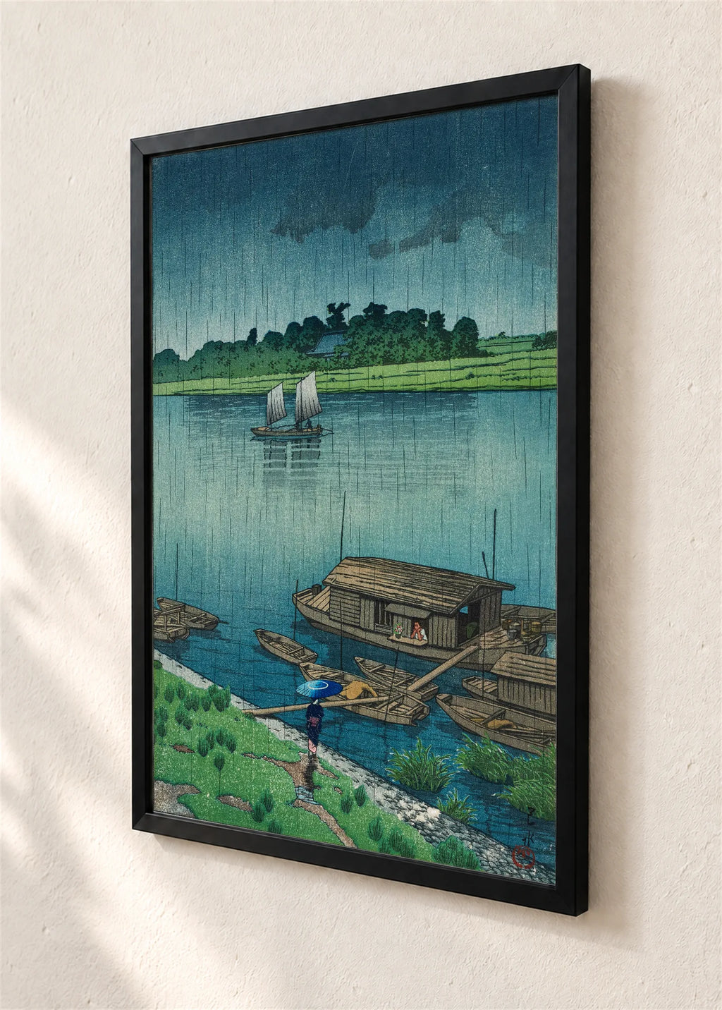 Rana letnja kiša na Arakavi, crni ram, detalj