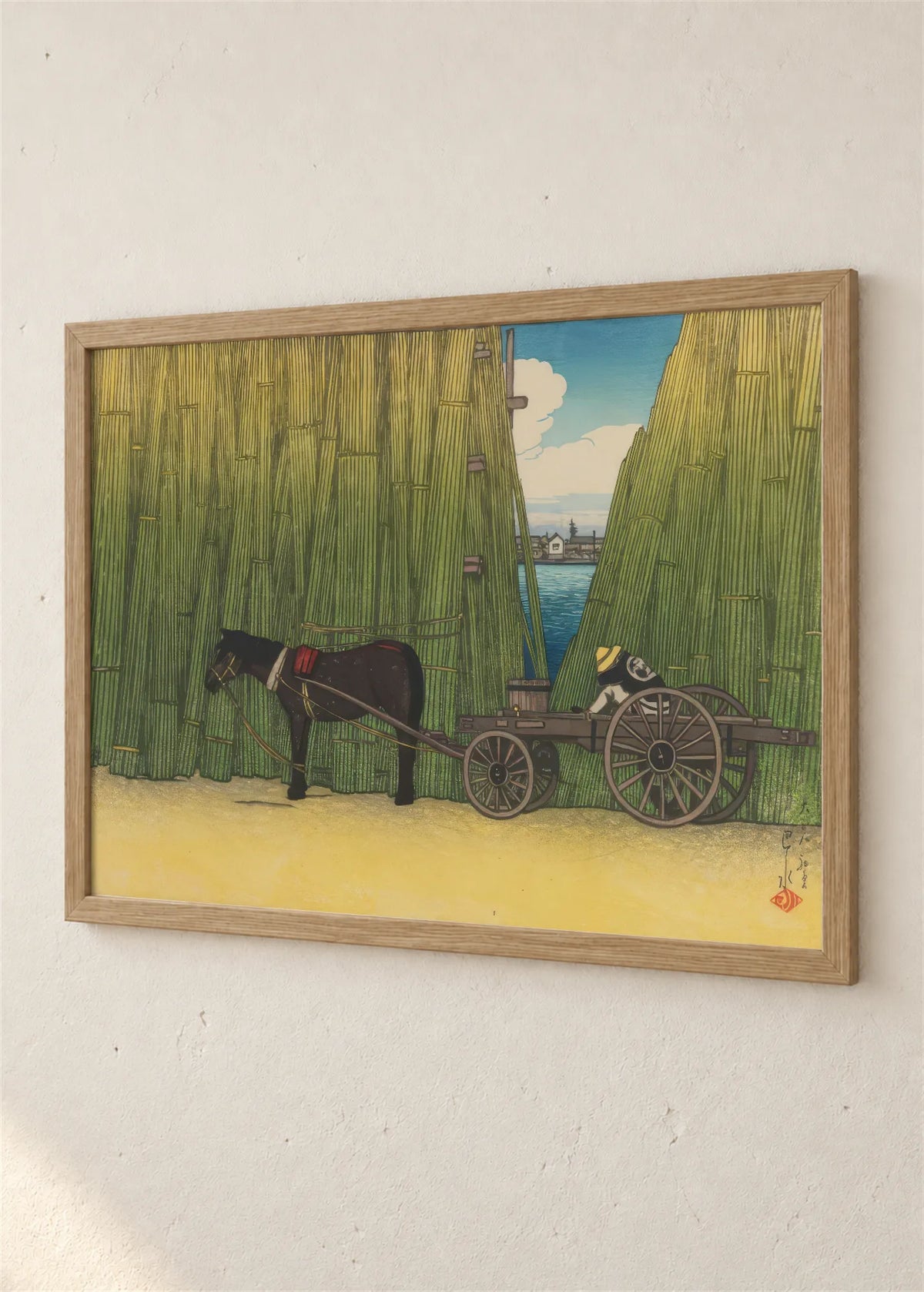 Nasip Komagata, braon ram, detalj
