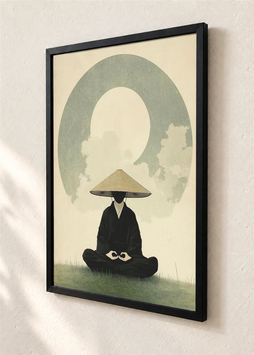 Meditacija pod krugom, crni ram, detalj