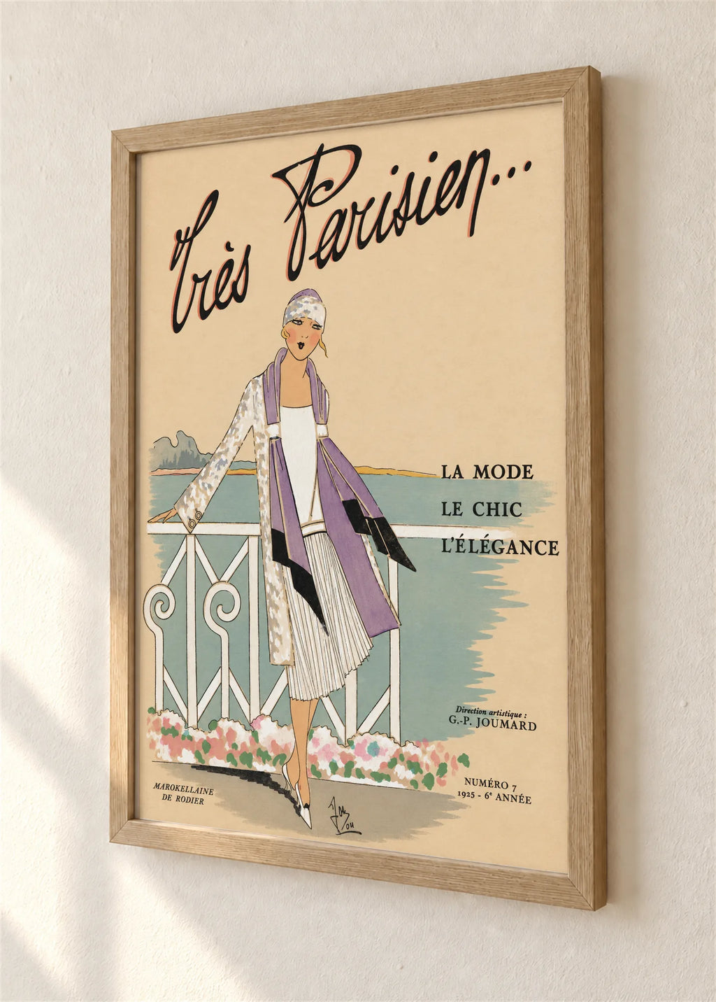 Très Parisien, broj 7, 1925., braon ram, detalj