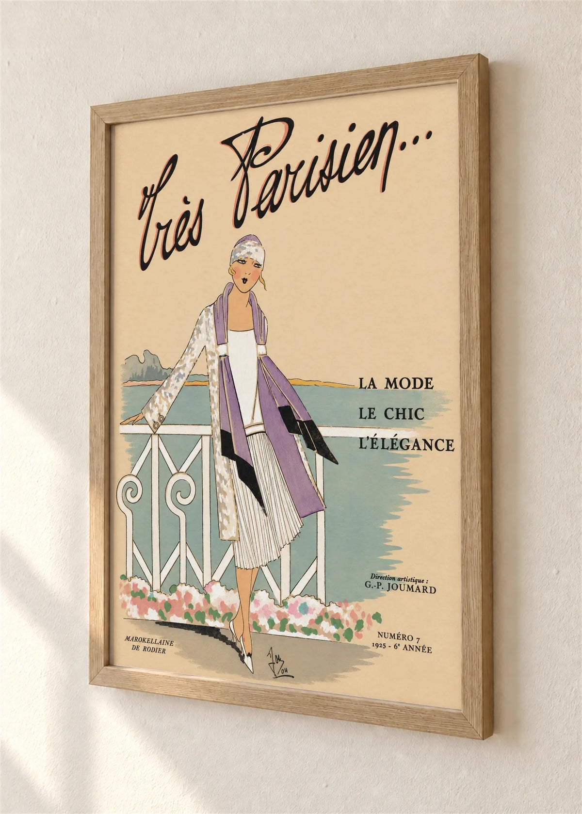 Très Parisien, broj 7, 1925., braon ram, detalj