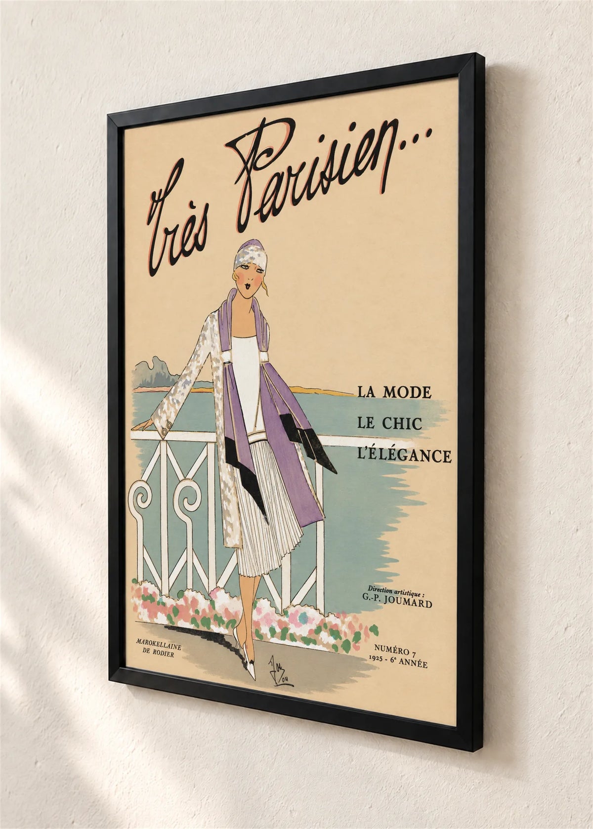Très Parisien, broj 7, 1925., crni ram, detalj