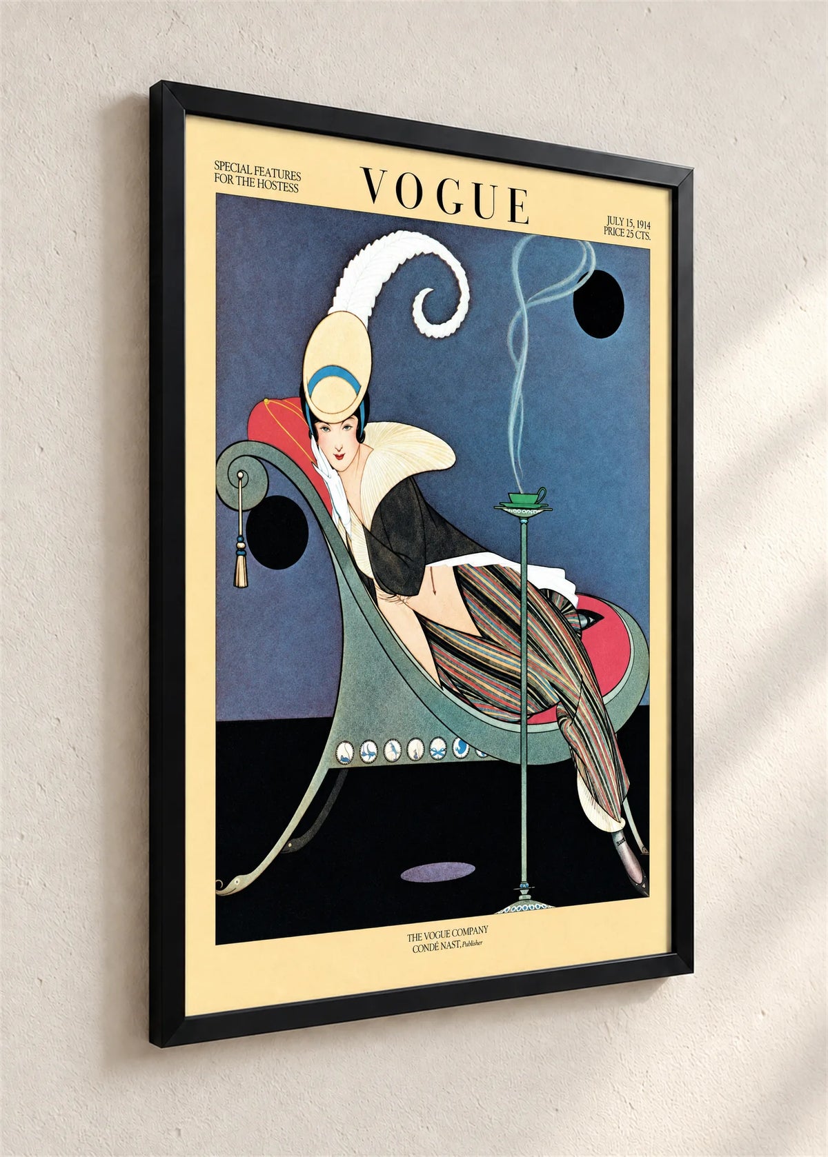 Vogue, naslovnica iz jula 1914., crni ram iz ugla