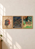 Samuraji: set od 3 postera, ceo set u braon ramovima