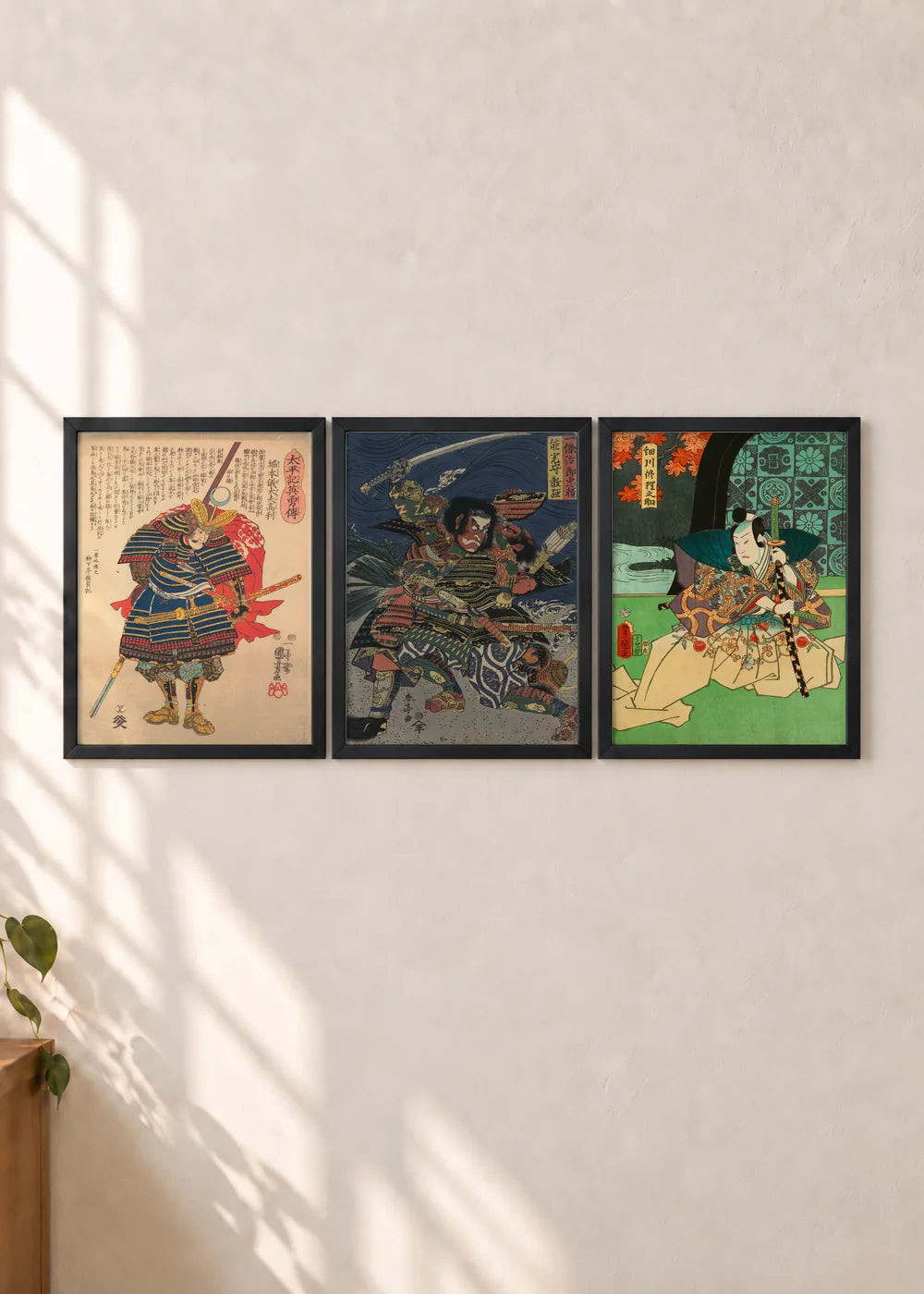 Samuraji: set od 3 postera, ceo set u crnim ramovima