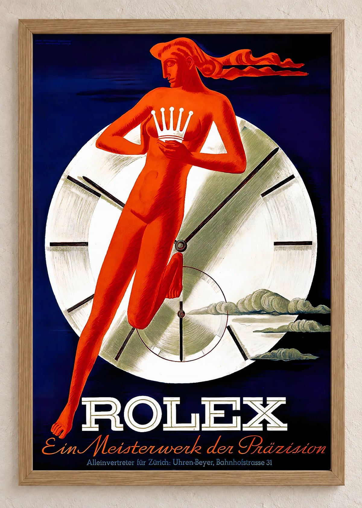 Longines i Rolex: set od 3 postera, Rolex, u braon ramu