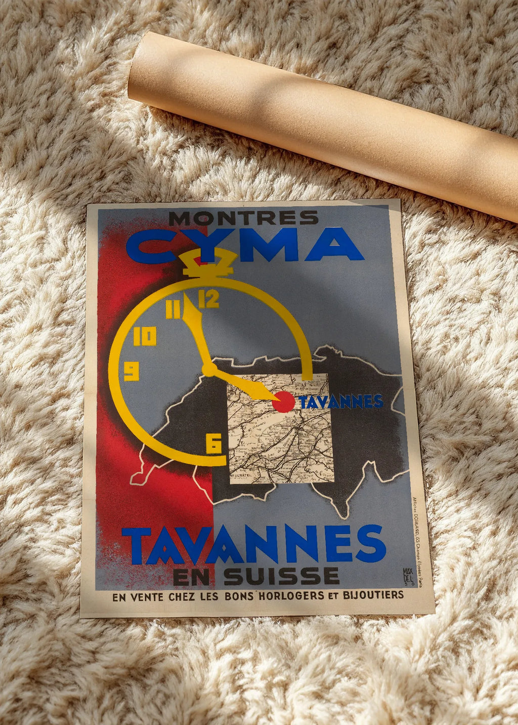 Cyma Tavannes, reklamni plakat, poster bez rama