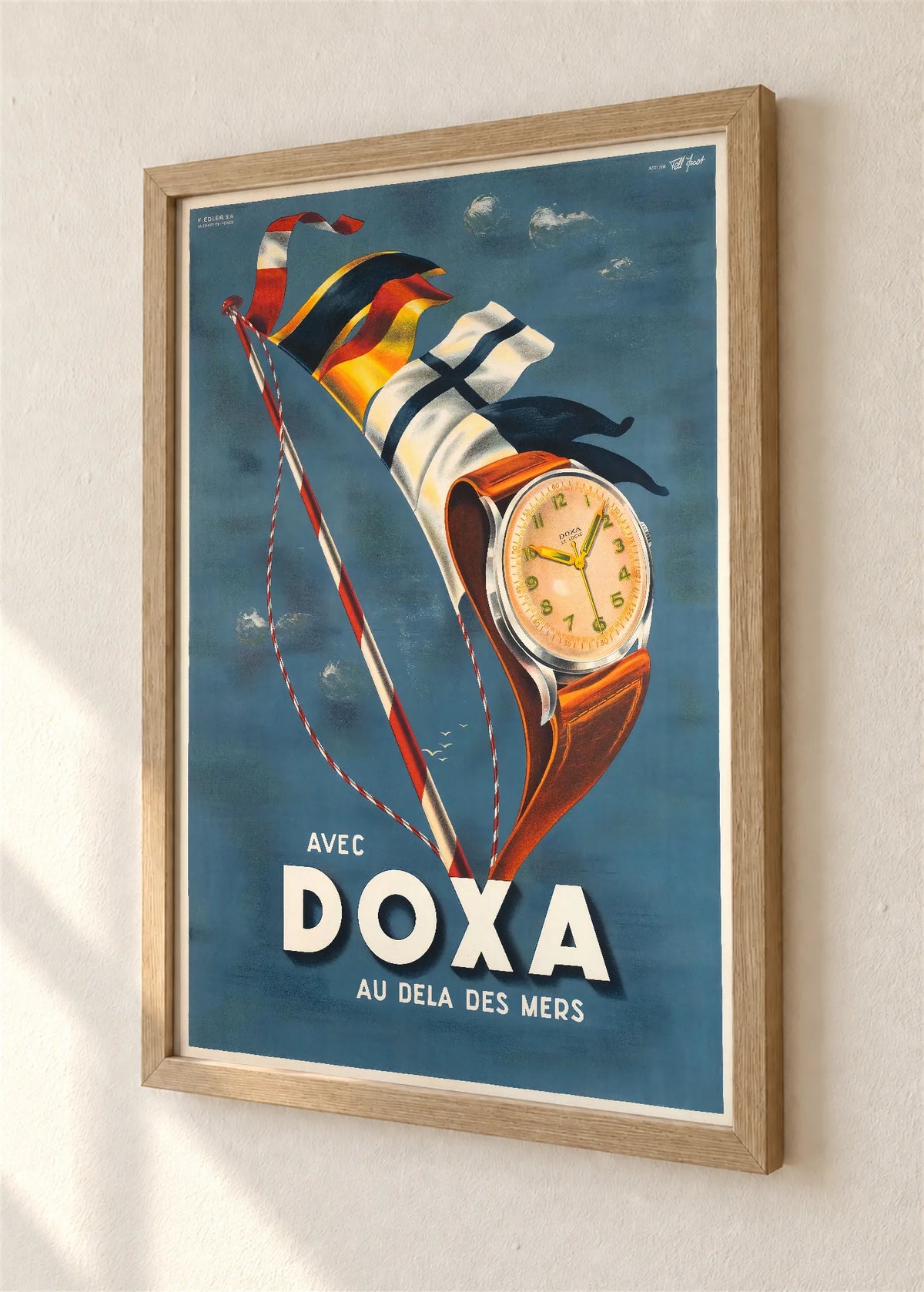 Doxa, preko mora, braon ram, detalj