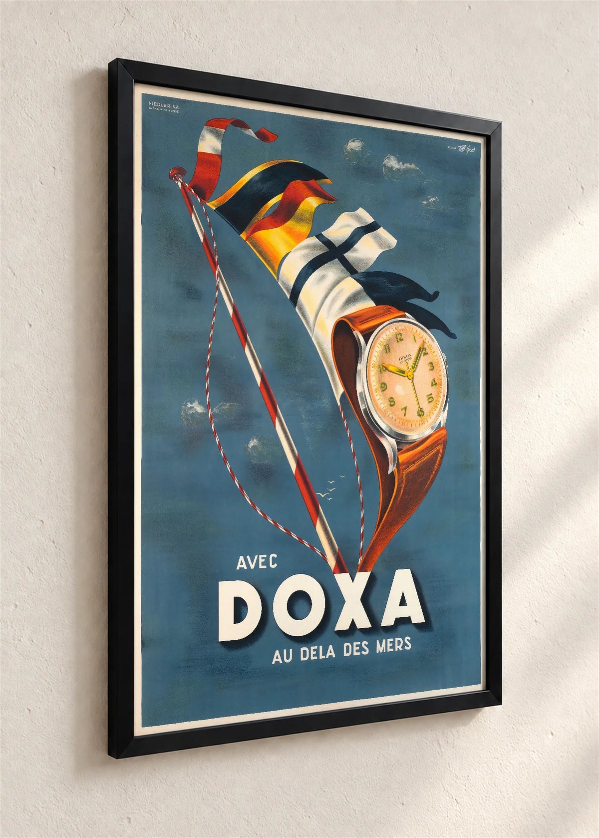 Doxa, preko mora, crni ram iz ugla