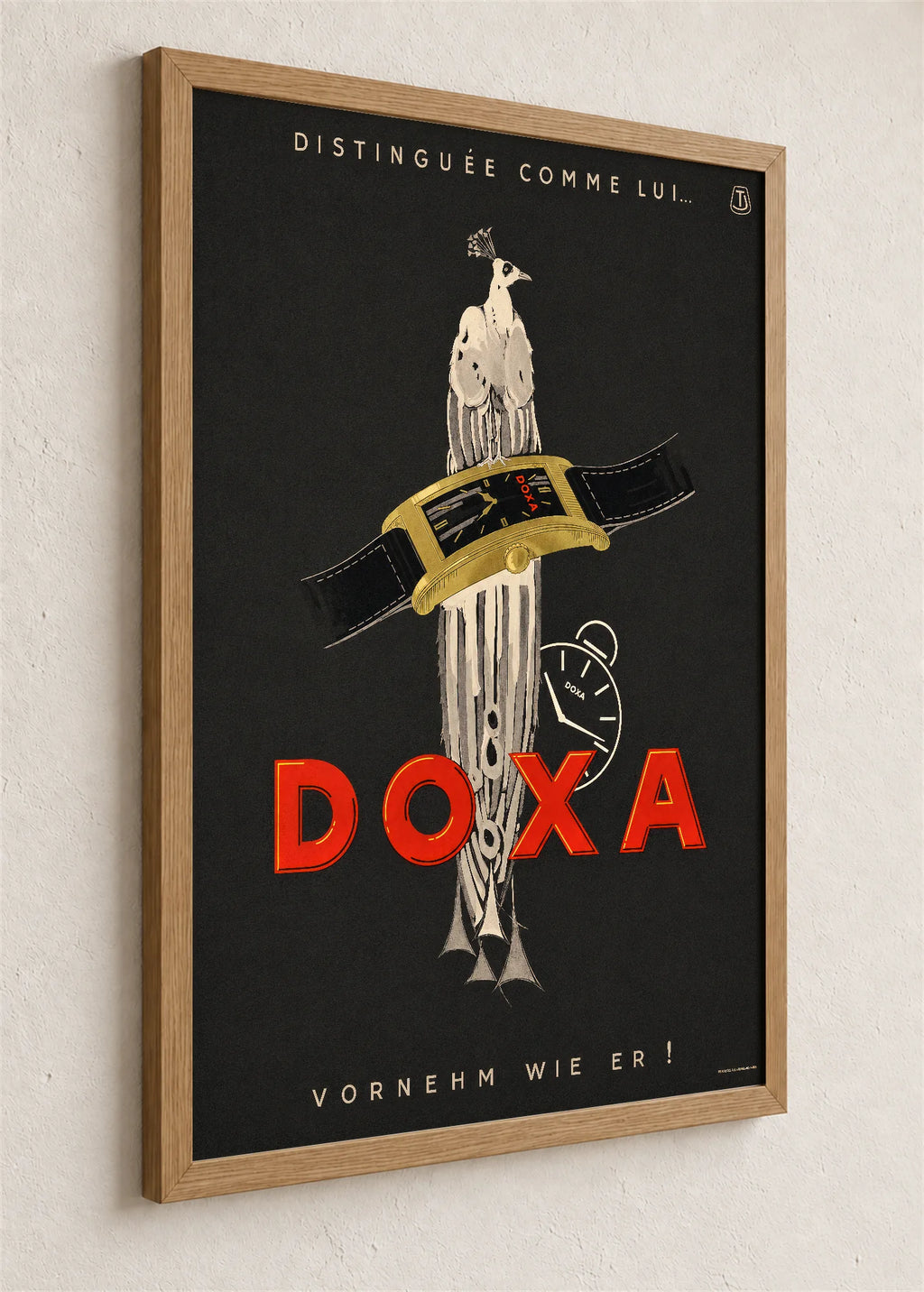 Doxa sa paunom, braon ram iz ugla
