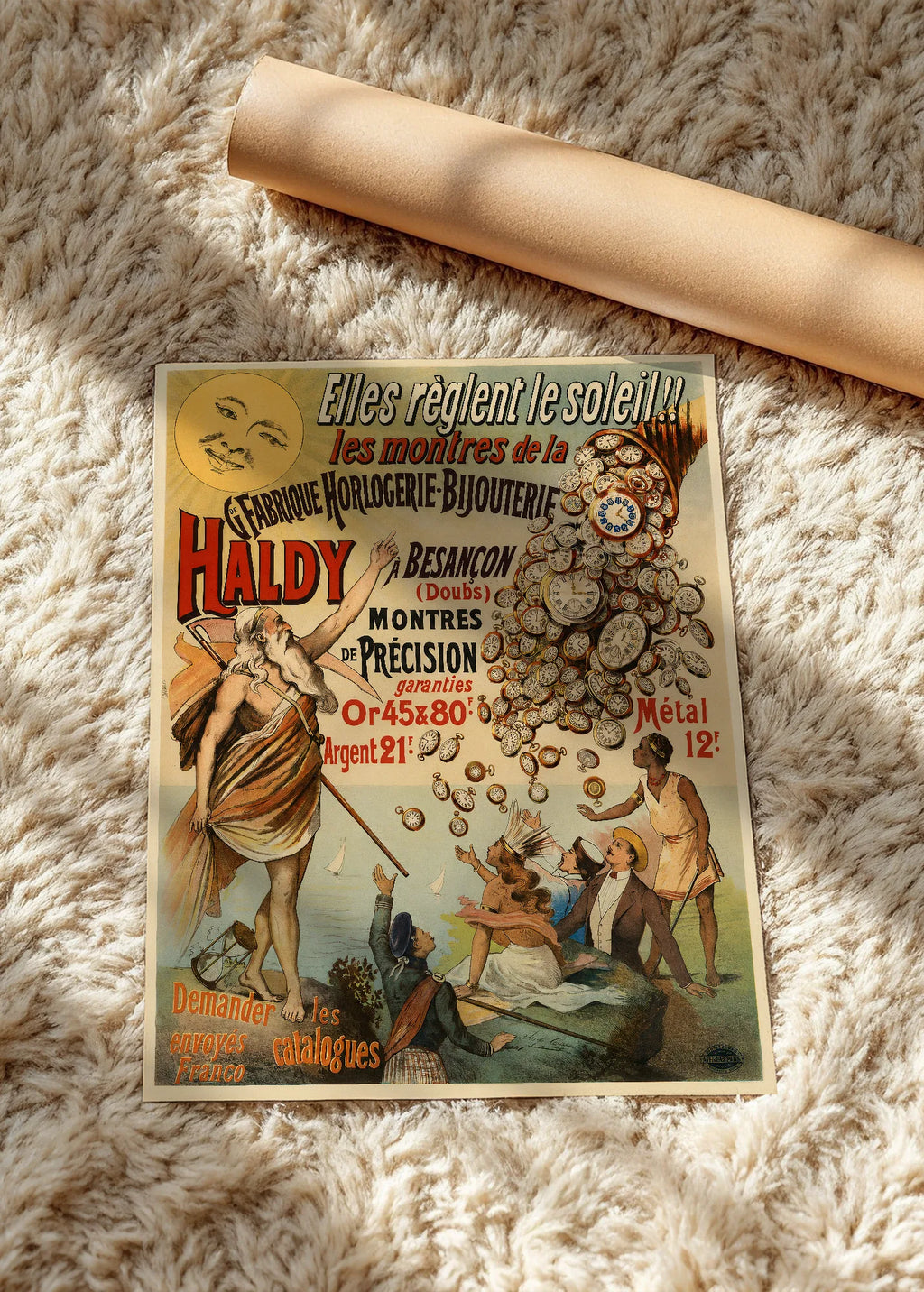 Haldy Besançon, reklamni plakat, poster bez rama