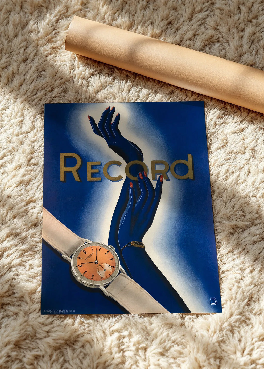 Record, reklamni plakat, poster bez rama