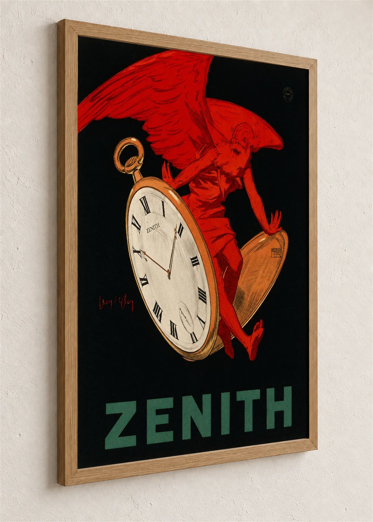 Zenith, crveni anđeo, braon ram iz ugla