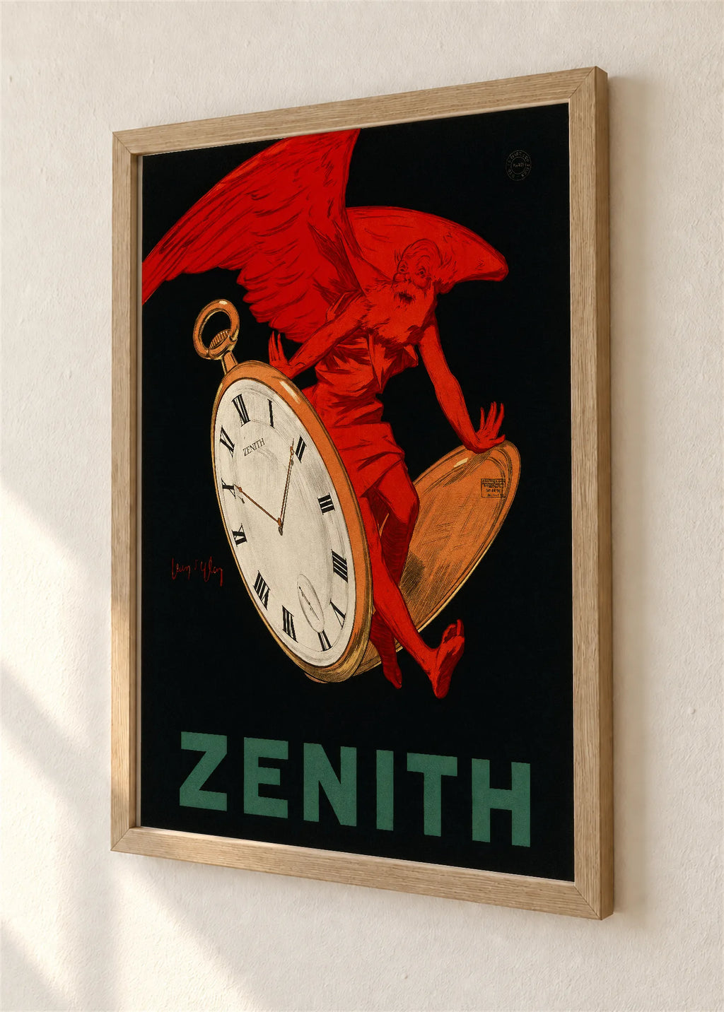 Zenith, crveni anđeo, braon ram, detalj