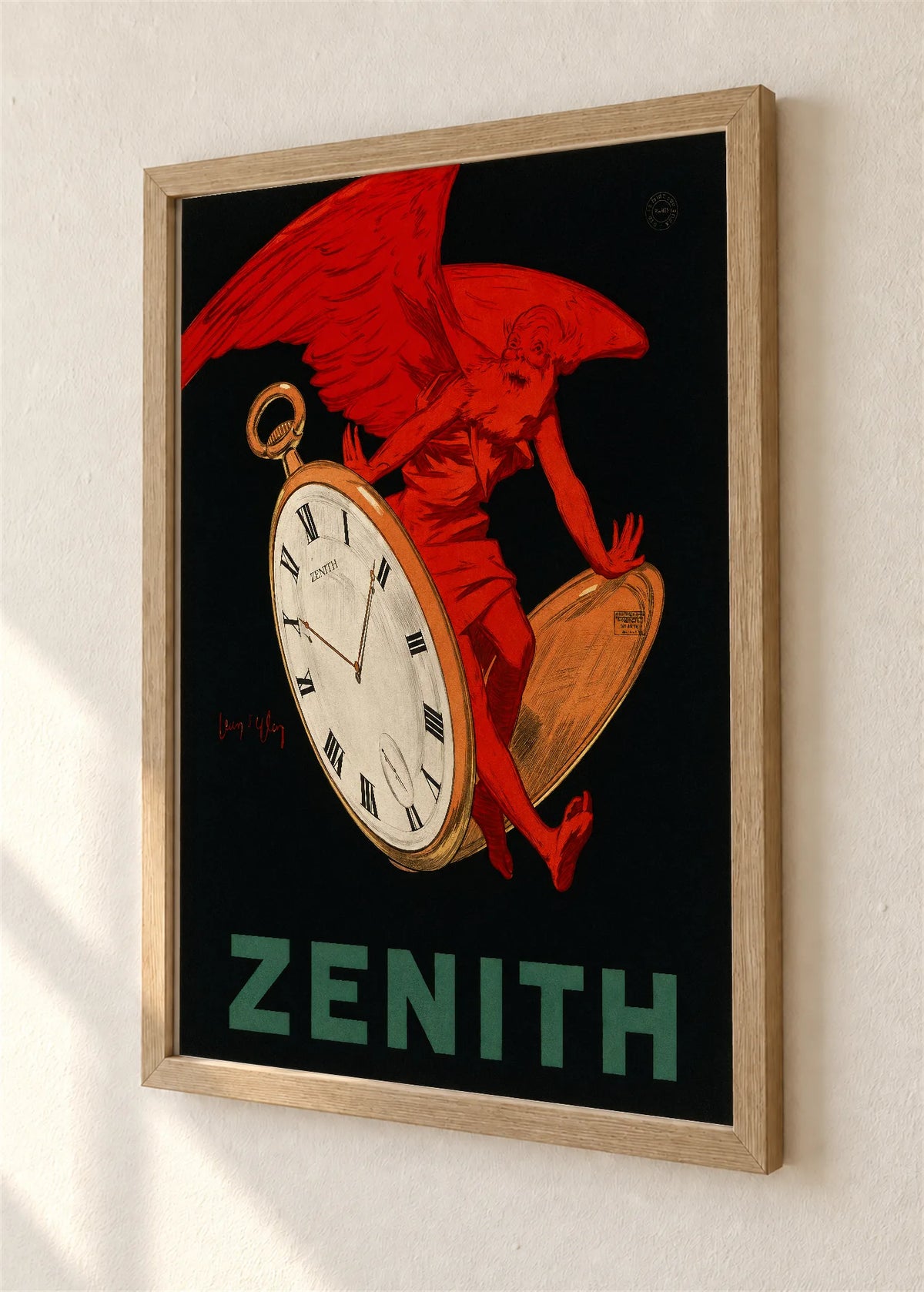 Zenith, crveni anđeo, braon ram, detalj