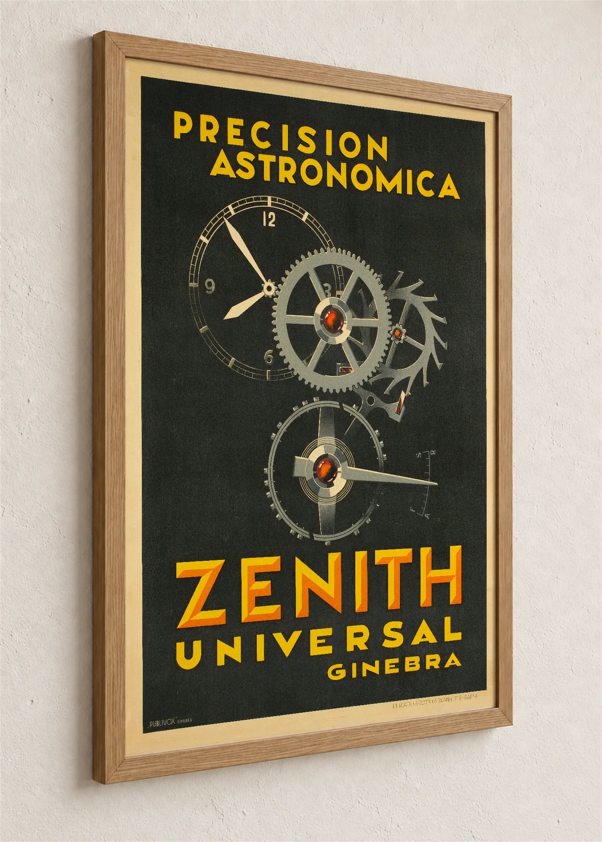 Zenith, astronomska preciznost, braon ram iz ugla
