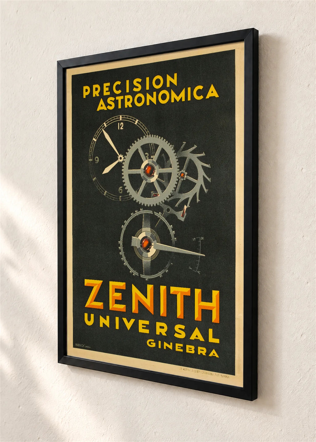Zenith, astronomska preciznost, crni ram, detalj