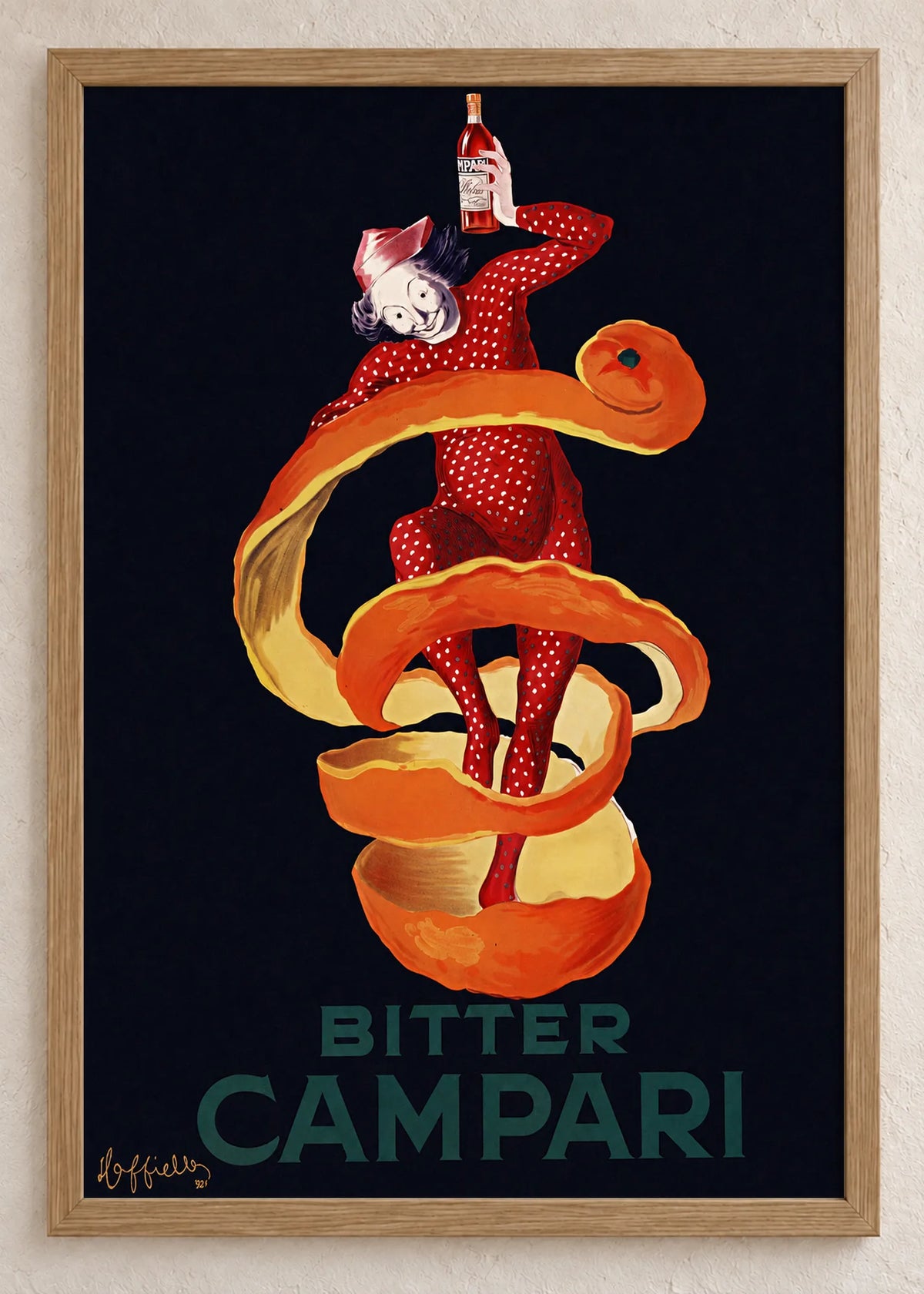 Vintage reklame: Klaus, Maurin i Campari, Bitter Campari, u braon ramu