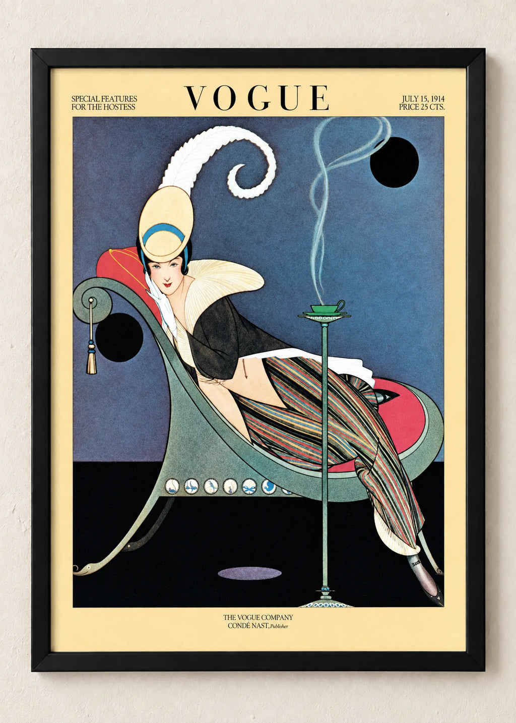 Vogue: tri modne naslovnice, Vogue, jul 1914, u crnim ramu